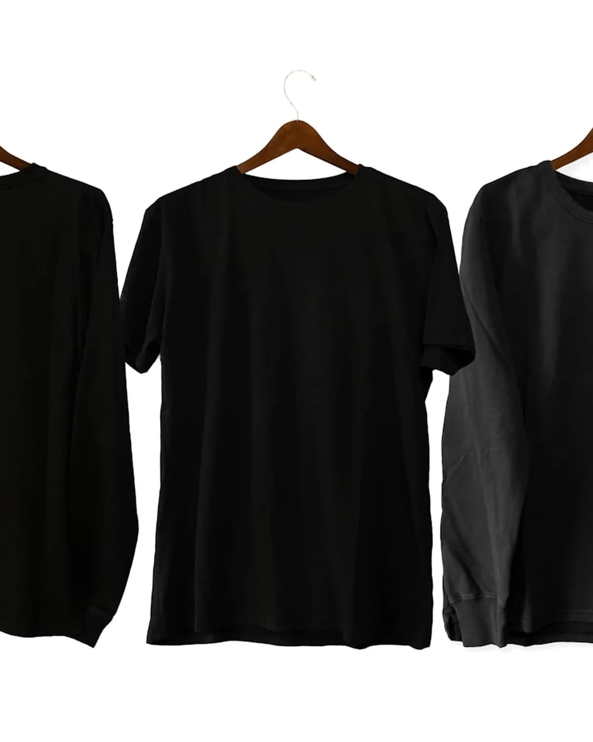DEADSTOCK TEE — washed black, detail